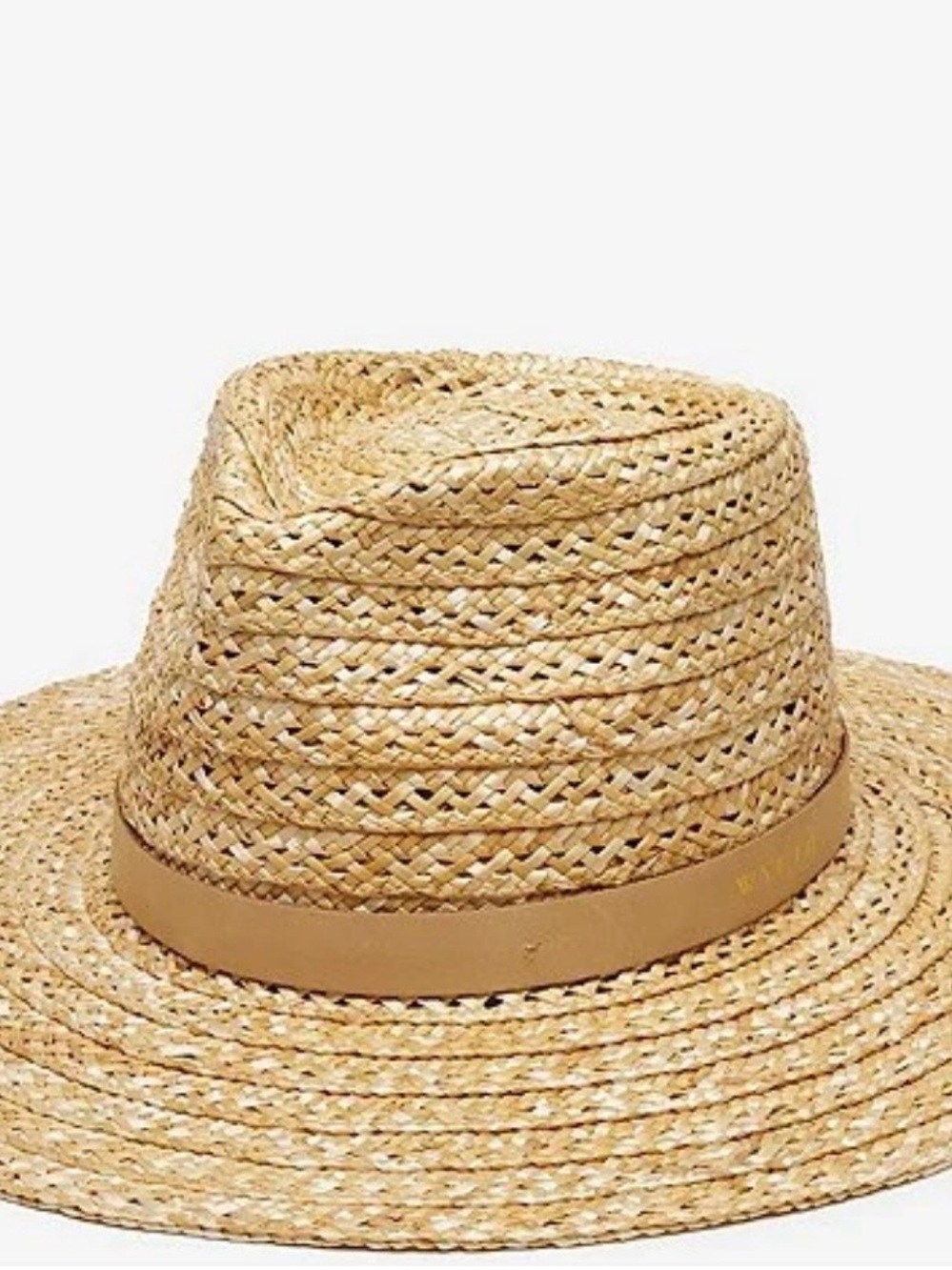 Wyeth by Todd Magill Natural Straw Fedora with Tan Band